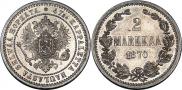 2 markkaa 1870 year