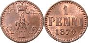1 penni 1870 year