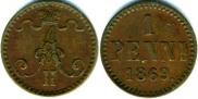 1 penni 1869 year