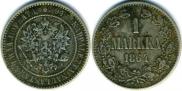 1 markka 1864 year