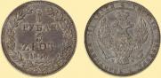 3/4 roubles - 5 złotych 1840 year