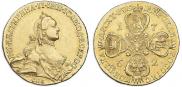 10 roubles 1762 year