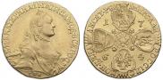 10 roubles 1764 year