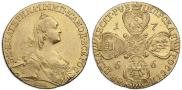 10 roubles 1766 year