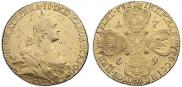 10 roubles 1769 year