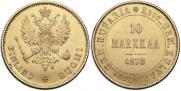 10 markkaa 1878 year