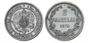 2 markkaa 1870 year