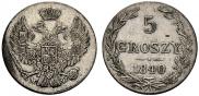 5 groszy 1840 year