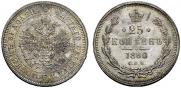 25 kopecks 1880 year