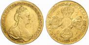 10 roubles 1781 year