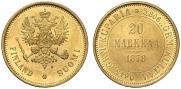 20 markkaa 1878 year