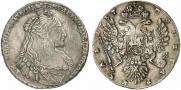 1 rouble 1737 year