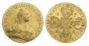 10 roubles 1766 year