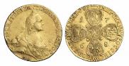 10 рублей 1768 года