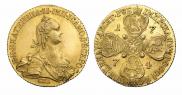 10 roubles 1774 year