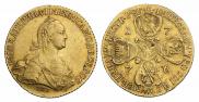 10 roubles 1776 year