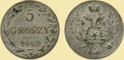 5 groszy 1840 year