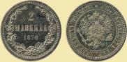 2 markkaa 1870 year