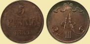 5 pennia 1889 year
