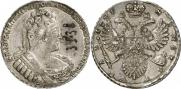 1 rouble 1733 year