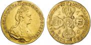 10 roubles 1780 year