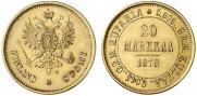 20 markkaa 1878 year