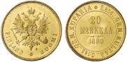 20 markkaa 1880 year