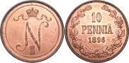 10 pennia 1896 year