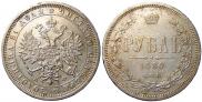 1 rouble 1880 year