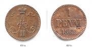 1 penni 1864 year