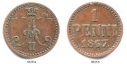 1 penni 1867 year