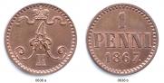 1 penni 1867 year