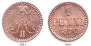 1 penni 1870 year