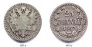 25 pennia 1867 year