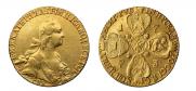 10 roubles 1773 year