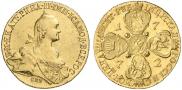 10 рублей 1772 года