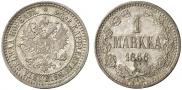 1 markka 1866 year