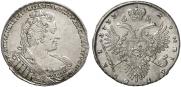 1 rouble 1733 year