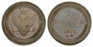 2 kopecks 1802 year