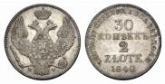 30 kopecks - 2 złotych 1840 year