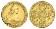 10 roubles 1767 year
