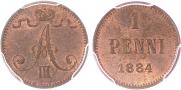 1 penni 1884 year