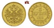 3 roubles 1869 year