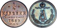 1/4 kopeck 1889 year