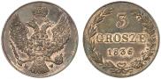 3 grosze 1836 year