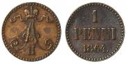 1 penni 1864 year