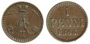 1 penni 1866 year