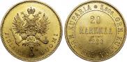 20 markkaa 1880 year