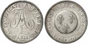 2 franks 1814 year