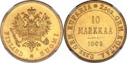10 markkaa 1905 year